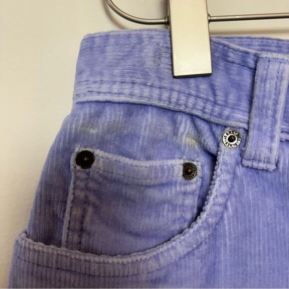 Vintage 90s Bill Blass Purple Lavender Corduroy Pants High Rise Straight Leg 8P - Picture 6 of 7